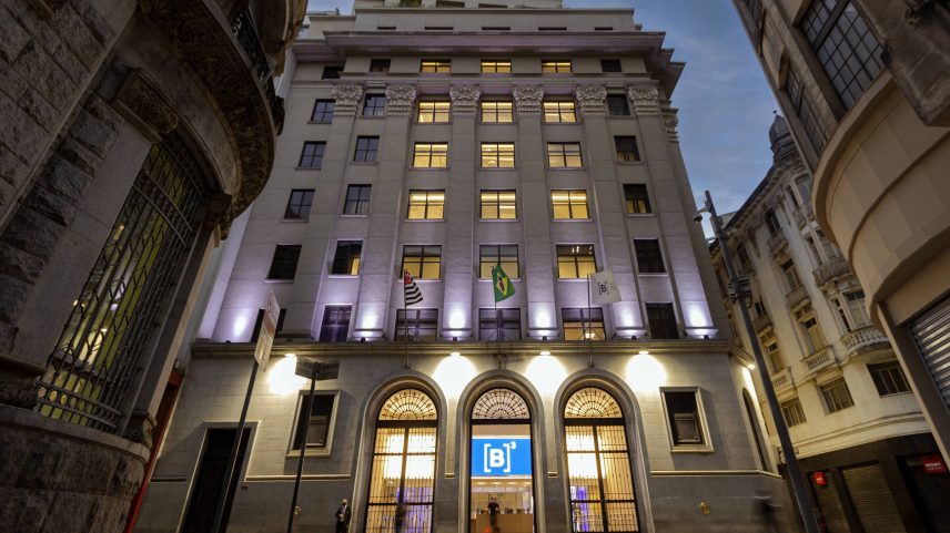 Imagem no final de tarde da sede da B3, a Bolsa de Valores (Foto: Divulgação/B3)