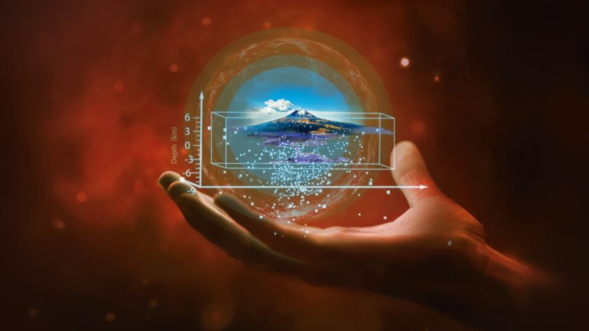 Modelo tridimensional do Popocatépetl. (Foto: UNAM)
