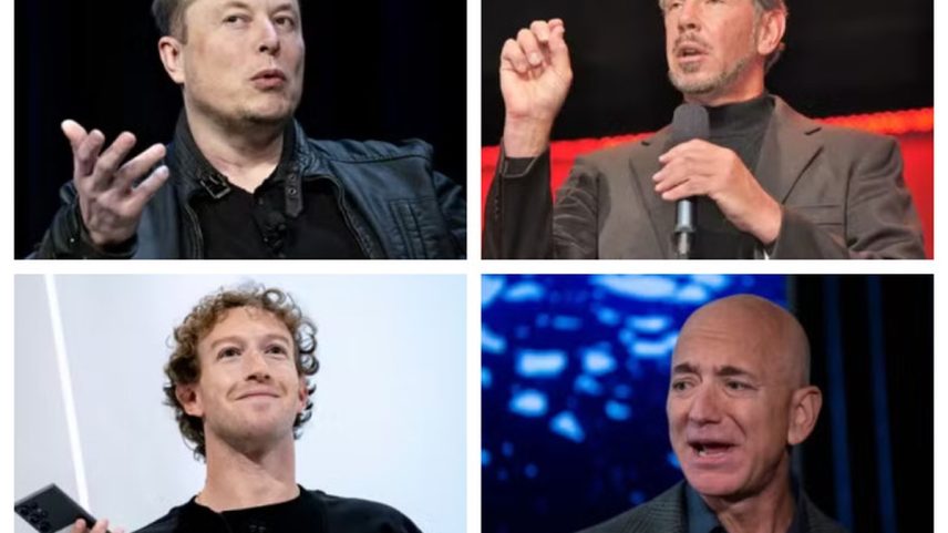 Os quatro mais ricos do mundo, segundo a revista Forbes (Foto: Montagem)