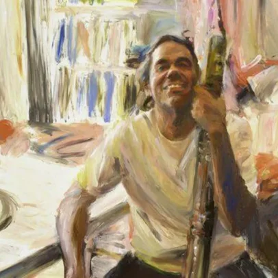 Artista com lesão nervosa conquista prêmio de arte na Austrália com pintura a dedo