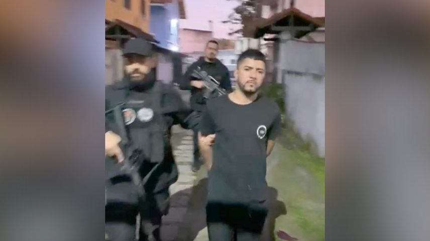 Walder Barrozo de Lima, o Dinho, foi preso em Magé, na Baixada Fluminense (Foto: Reprodução)