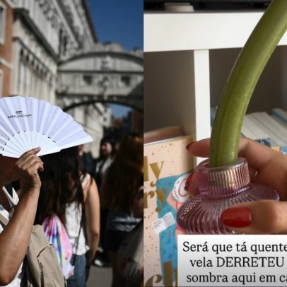 Onda de calor na Europa faz vela derreter até na sombra na Espanha