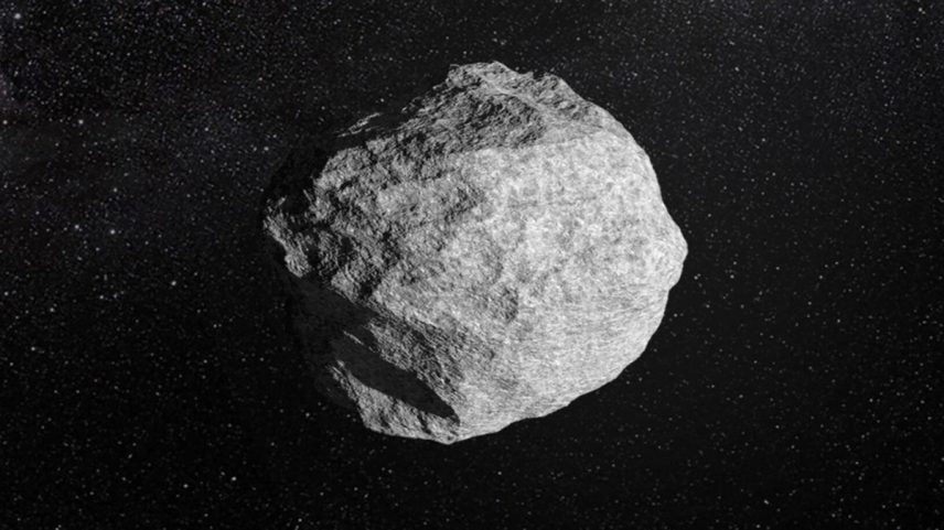 Uma representação artística de um asteroide. Os pesquisadores dizem que há 1,3% de chance de que a rocha espacial 2024 YR4 atinja nosso planeta - mas não antes de dezembro de 2032. (Foto: Agência Espacial Europeia via The New York Times)