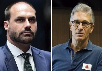 Eduardo Bolsonaro critica Zema e o chama de 'turminha da elite financeira'