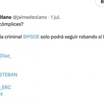Mamen Mendizábal critica deputado do PP e repercussão chega à rua da legenda