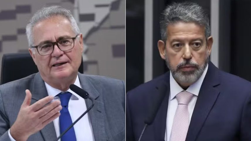 Senador Renan Calheiros (MDB) e deputado federal Arthur Lira (PP), ambos de Alagoas (Foto: Edilson Rodrigues/Agência Senado e Zeca Ribeiro/Câmara dos Deputados)