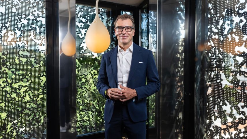 Salva Tasqué, diretor da Fundação Princesa de Girona, no CaixaForum de Madrid. (Foto: Pablo Monge)