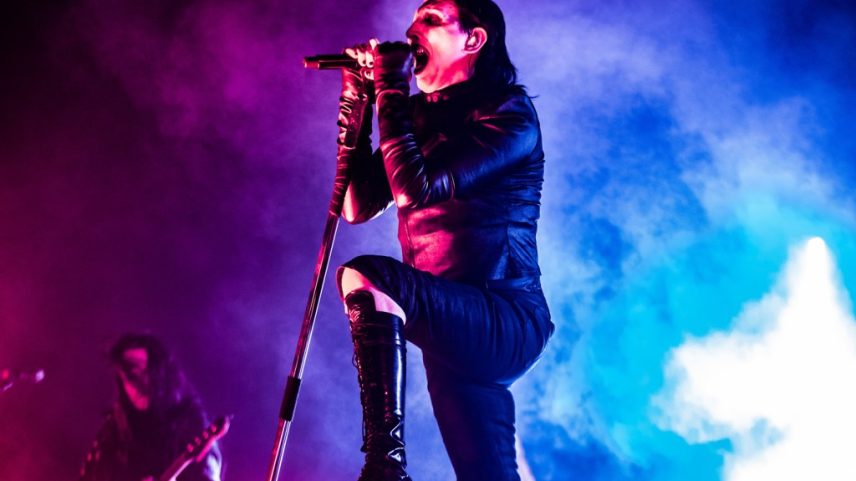 Marilyn Manson, o roqueiro em desgraça, foi criticado após um vídeo tributo que gravou para Ozzy Osbourne ser exibido no último show da Sabbath no sábado. (Foto: Reprodução)