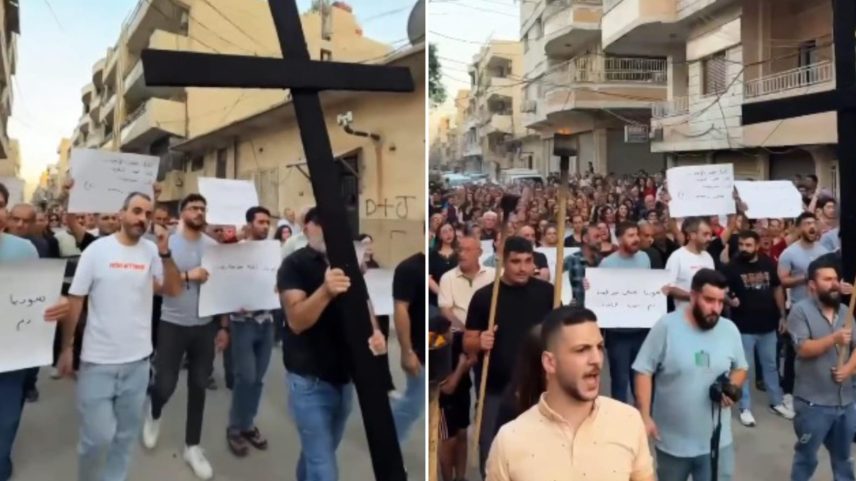 Multidões pediram segurança e justiça para a comunidade cristã na Síria. (Foto: Reprodução/Instagram/The Christians Of The East)