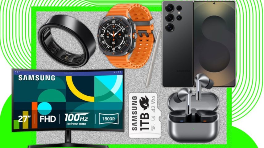 O Amazon Prime Day 2025 chegou. Veja como aproveitar as melhores ofertas em produtos Samsung, desde anéis de IA exclusivos até monitores curvos. (Foto: Reprodução)