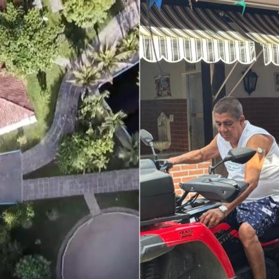 Zeca Pagodinho apresenta seu sítio com cavalos, gatos e triciclo em Xerém
