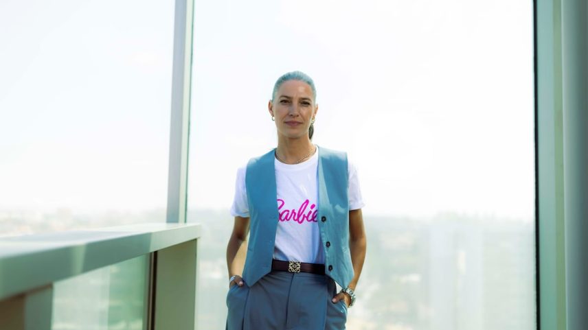 A modelo Laura Sánchez na apresentação da primeira Barbie com diabetes de tipo 1. (Foto: INMA FLORES)