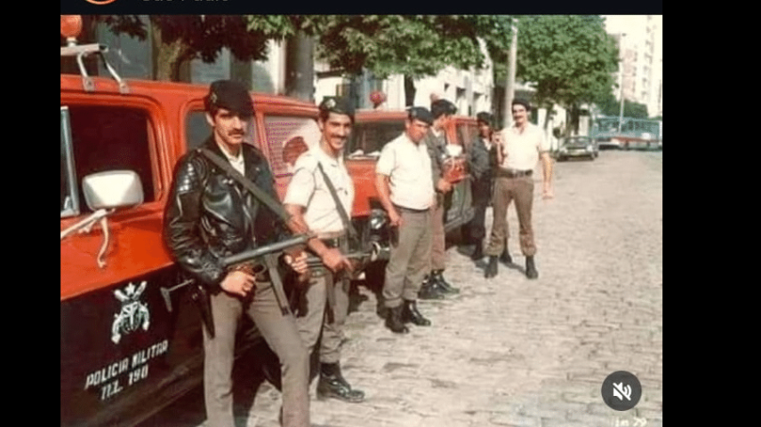 Publicação da subprefeitura da Lapa, em São Paulo, elogiando atuação da PM na ditadura (Foto: Reprodução)