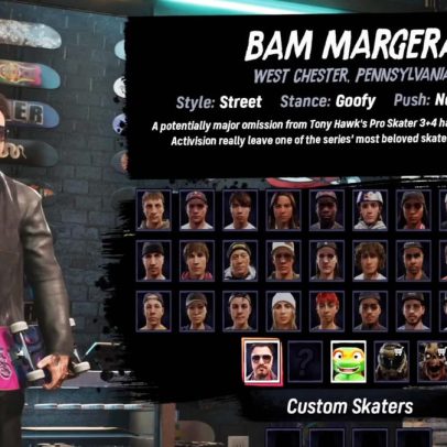 Desbloqueie Bam Margera em THPS 3+4 sem precisar andar de skate