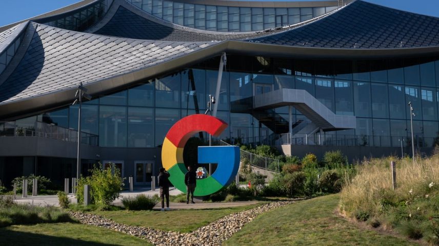 Campus do Google em Mountain View, na Califórnia: big tech avança em IA também por meio de aquisições (Foto: Mike Kai Chen/Bloomberg)