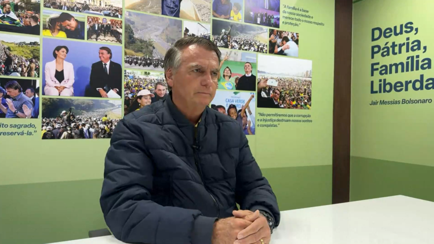 Jair Bolsonaro: presidente dá entrevista à Reuters após operação da PF (Foto: Reuters/Reprodução)