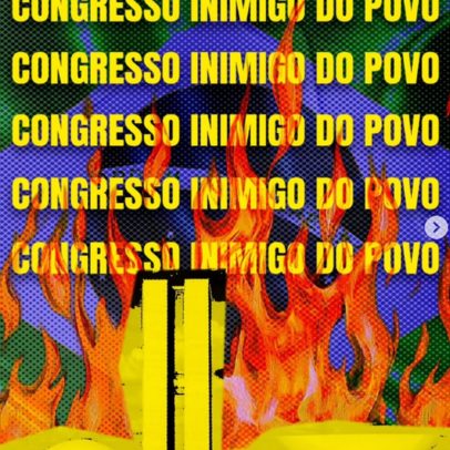 Movimento de esquerda incita protesto contra Congresso e chama prédio de 'inimigo'