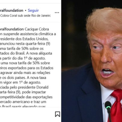 Cacique Cobra Coral suspende 'assistência climática' aos EUA após tarifas de Trump