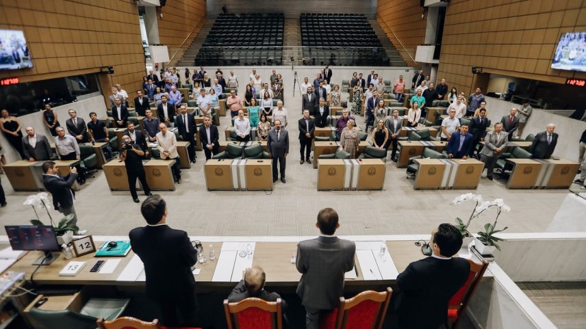 Deputados em sessão plenária na Assembleia Legislativa de São Paulo (Foto: Alesp/divulgação)