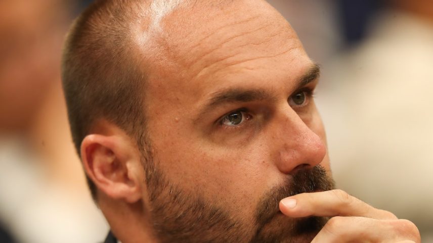 Eduardo Bolsonaro, deputado federal licenciado (Foto: Wilton Junior/Estadão)