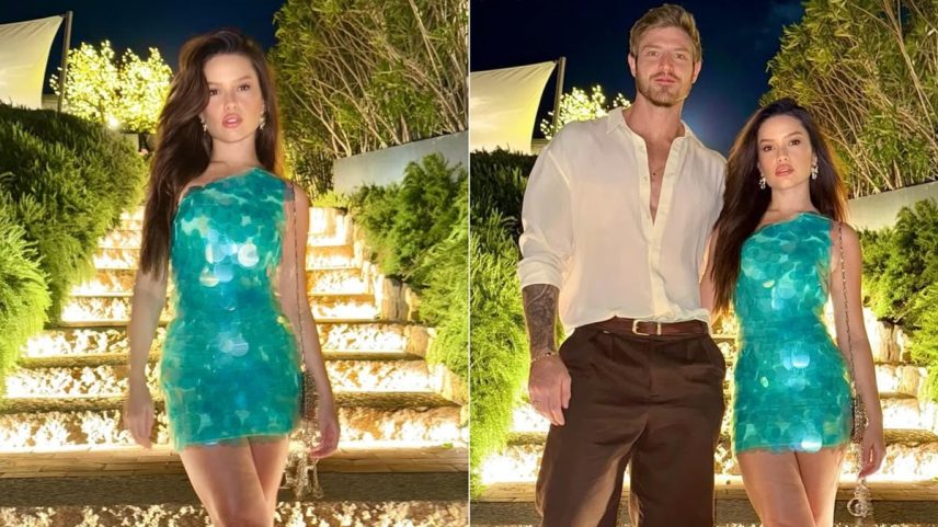 Juliette e o namorado Kaique Cerveny posam em restaurante em Capri, na Itália (Foto: Reprodução/Instagram)