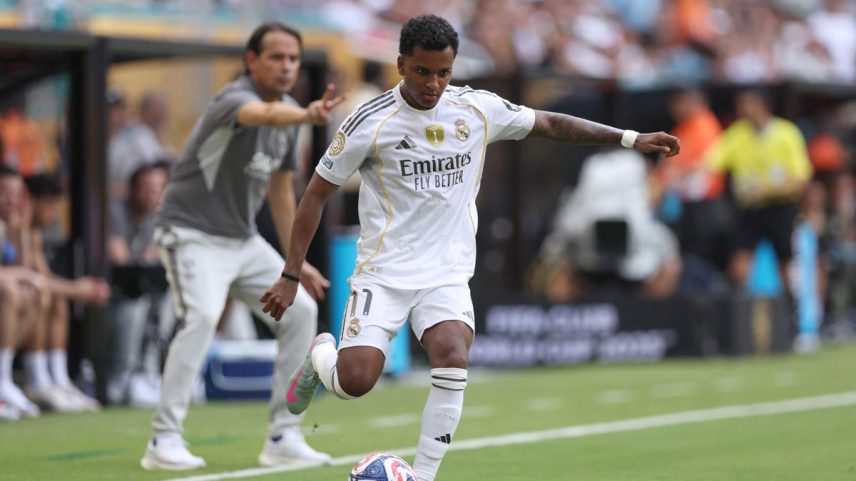 Rodrygo entrou em campo duas vezes no Mundial de Clubes (Foto: Megan Briggs/Getty Images/AFP)