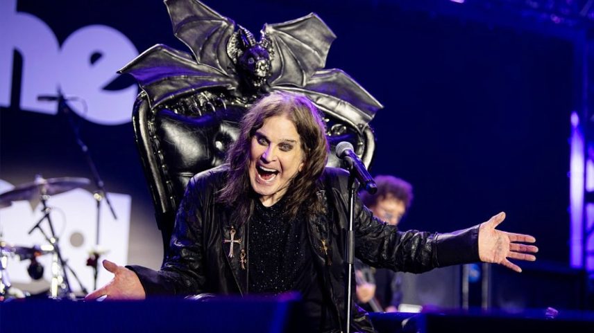 Ozzy Osbourne durante o show de despedida do Black Sabbath há duas semanas (Foto: Black Sabbath/Instagram)