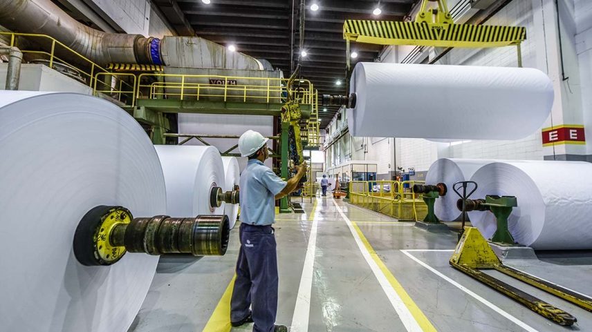 Fábrica da Suzano: empresa brasileira atua nos Estados Unidos há 40 anos (Foto: Germano Lüders/Exame)