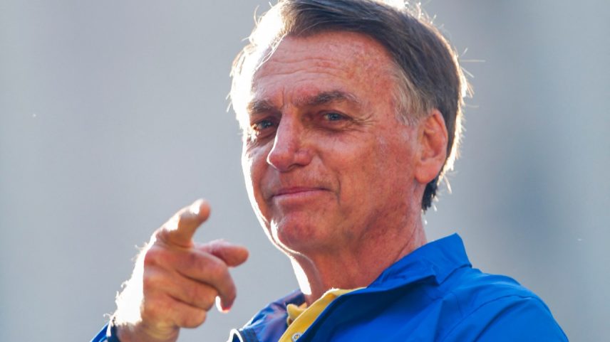 Jair Bolsonaro em ato na Avenida Paulista (São Paulo), em 29 de junho de 2025 (Foto: Miguel SCHINCARIOL/AFP)