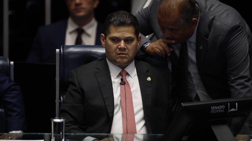 Sessão plenária do Senado Federal, sob a presidência do senador Davi Alcolumbre (União Brasil-AP) (Foto: Pedro Ladeira/Folhapress)