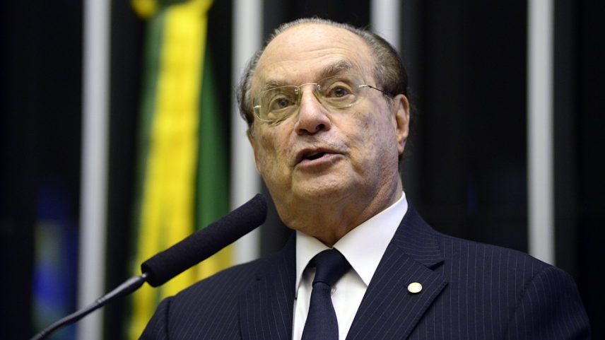 Paulo Maluf (PP-SP) durante discurso na Câmara dos Deputados em setembro de 2015 (Foto: Gustavo Lima / Câmara dos Deputados)