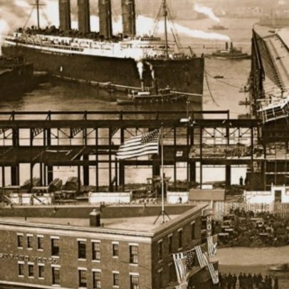 Píer de Nova York acolheu sobreviventes do naufrágio do Titanic em 1912
