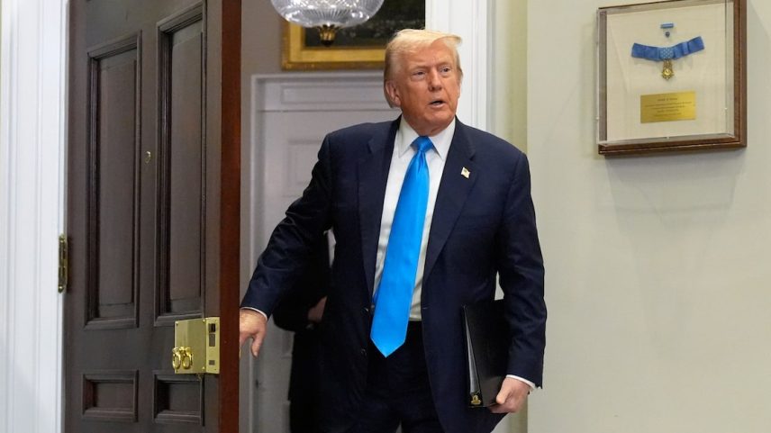 Trump impôs tarifaço de 50% para parte dos produtos brasileiros (Foto: AP Photo/Mark Schiefelbein)