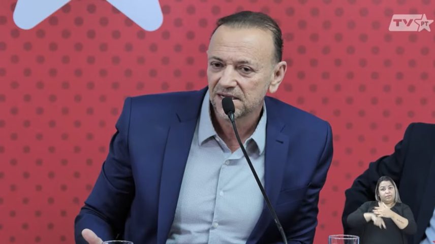 Edinho Silva venceu a eleição para a presidência do PT com 73% dos votos. (Foto: Reprodução/TV PT via YouTube)