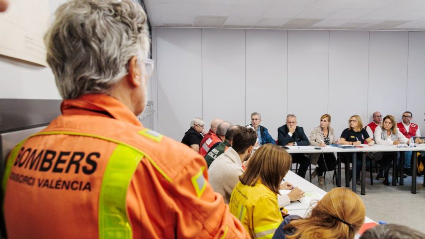 Reunião do Centro de Coordenação Operativo Integrado (CECOPI) da Comunitat Valenciana, a 4 de novembro de 2024, em l'Eliana, Valencia. (Foto: Carlos Luján / Europa Press)