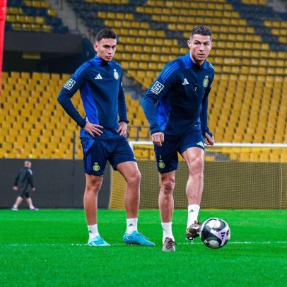 Jovem brasileiro do Al-Nassr treina com CR7 e sonha em jogar ao seu lado