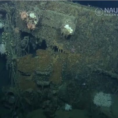 Navio da Segunda Guerra é descoberto no Pacífico após 83 anos submerso