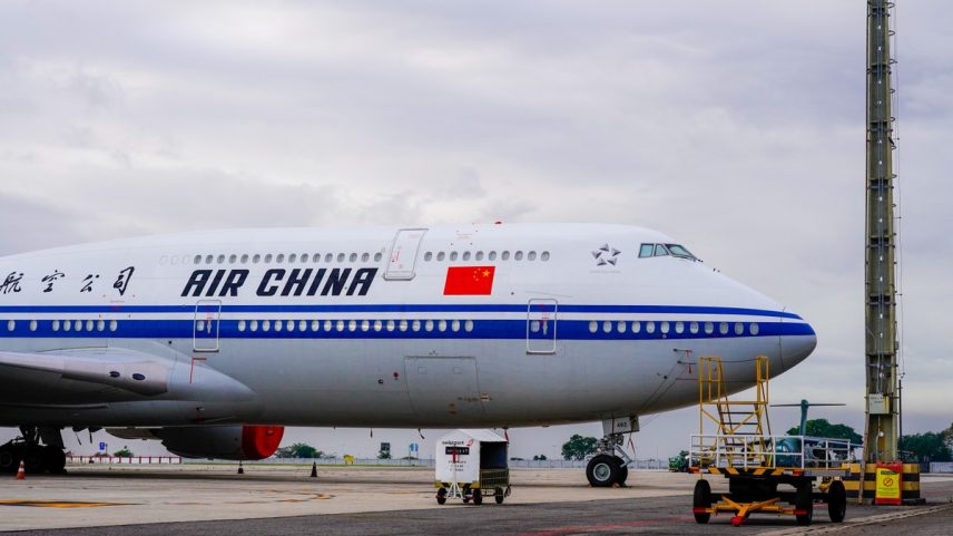 Aeronave do governo chinês, uma das mais modernas em operação atualmente — Foto: Andre Tedesco / Divulgação