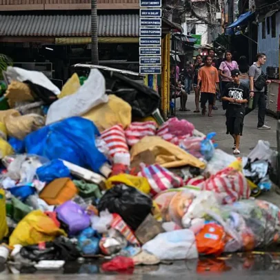 Prefeito de Manila alerta para emergência de saúde devido ao acúmulo de lixo
