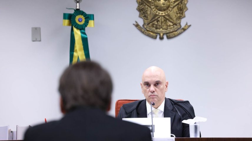 Ministro Alexandre de Moraes voltou a se indispor com advogado durante audiência na Primeira Turma do STF (Foto: Antonio Augusto/STF)