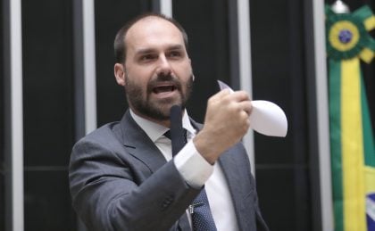 Deputado federal Eduardo Bolsonaro (PL-SP). (Foto: Zeca Ribeiro/Câmara dos Deputados)