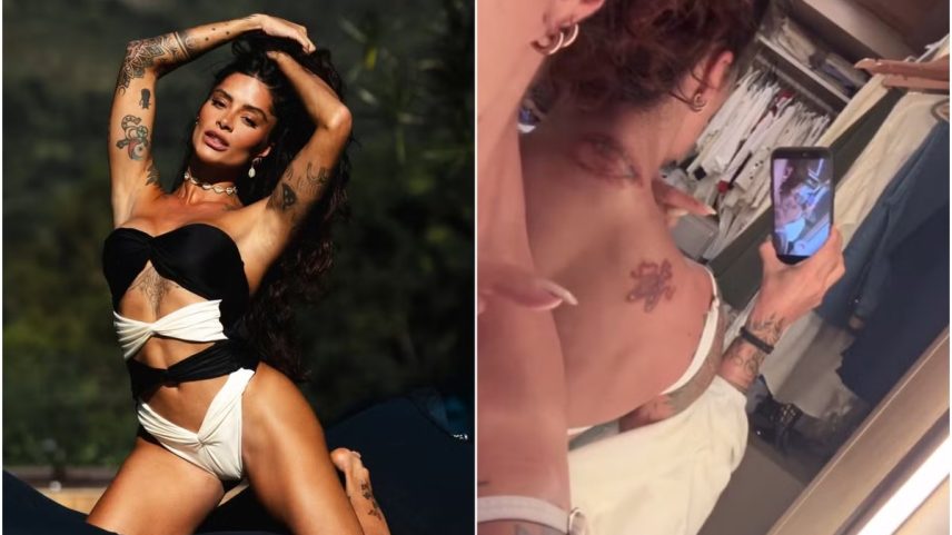 Aline Campos conta processo de remoção de tatuagens (Foto: Reprodução/Instagram)
