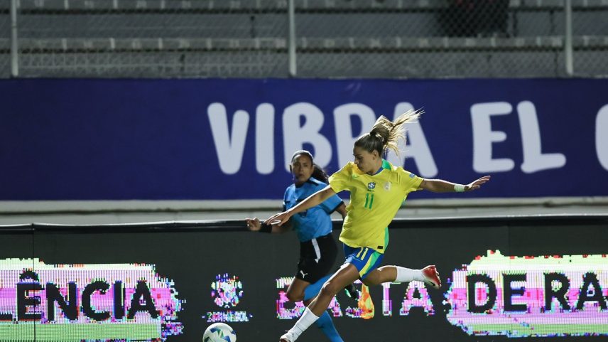 Gio Garbelini, atacante da seleção brasileira, vive grande fase — Foto: Lívia Villas Boas/CBF