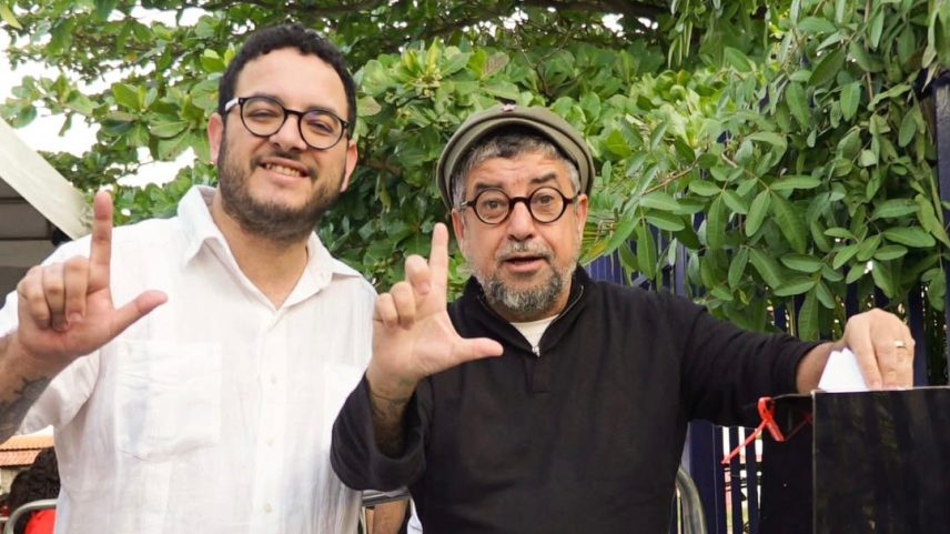 Diego Zeidan, o recém-eleito presidente estadual do PT no Rio, ao lado do pai, o ex-deputado federal e prefeito de Maricá, Washington Quaquá (PT) (Foto: Reprodução/Instagram)