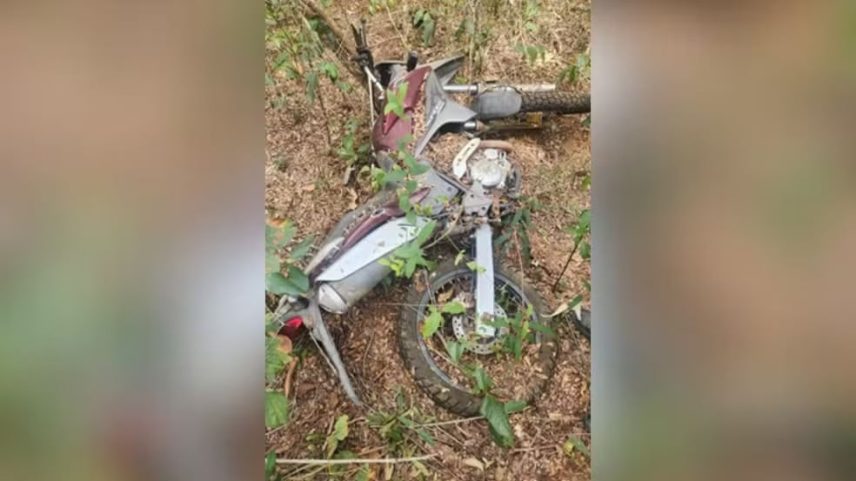 A moto roubada. (Foto: PM/Divulgação)