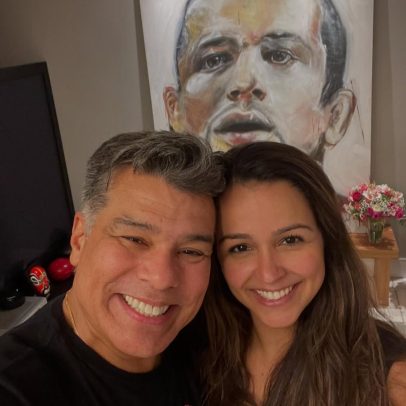 Maurício Mattar compartilha momento especial com a filha Rayra Gracie na TV