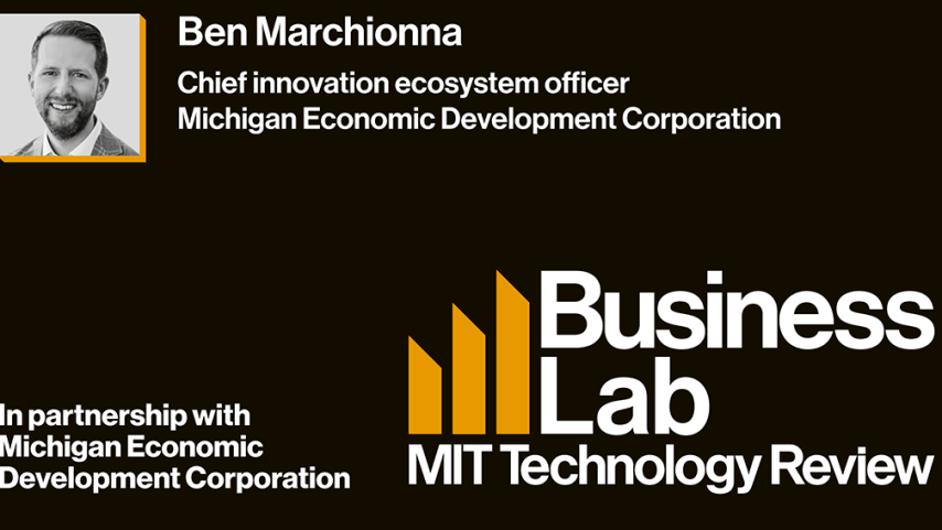 Michigan busca provar que o crescimento econômico pode ser inclusivo, diversificado e impulsionado por forças locais, diz Ben Marchionna, diretor de ecossistemas de inovação da Michigan Economic Development Corporation. (Foto: Reprodução/@MIT)