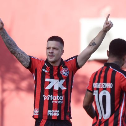 Vitória supera Bragantino e coloca Santos na zona de rebaixamento