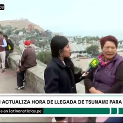 Avó provoca polêmica ao levar neto para 'conhecer tsunami' na orla do Peru