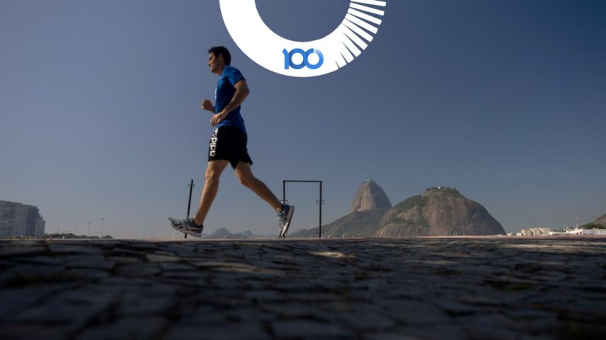 Corredor no Aterro do Flamengo na Maratona do Rio (Foto: Márcia Foletto / Agência O Globo)
